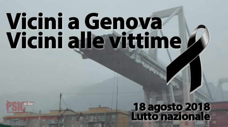 psiconline vicino alla tragedia e alle vittime del crollo del ponte di Genova